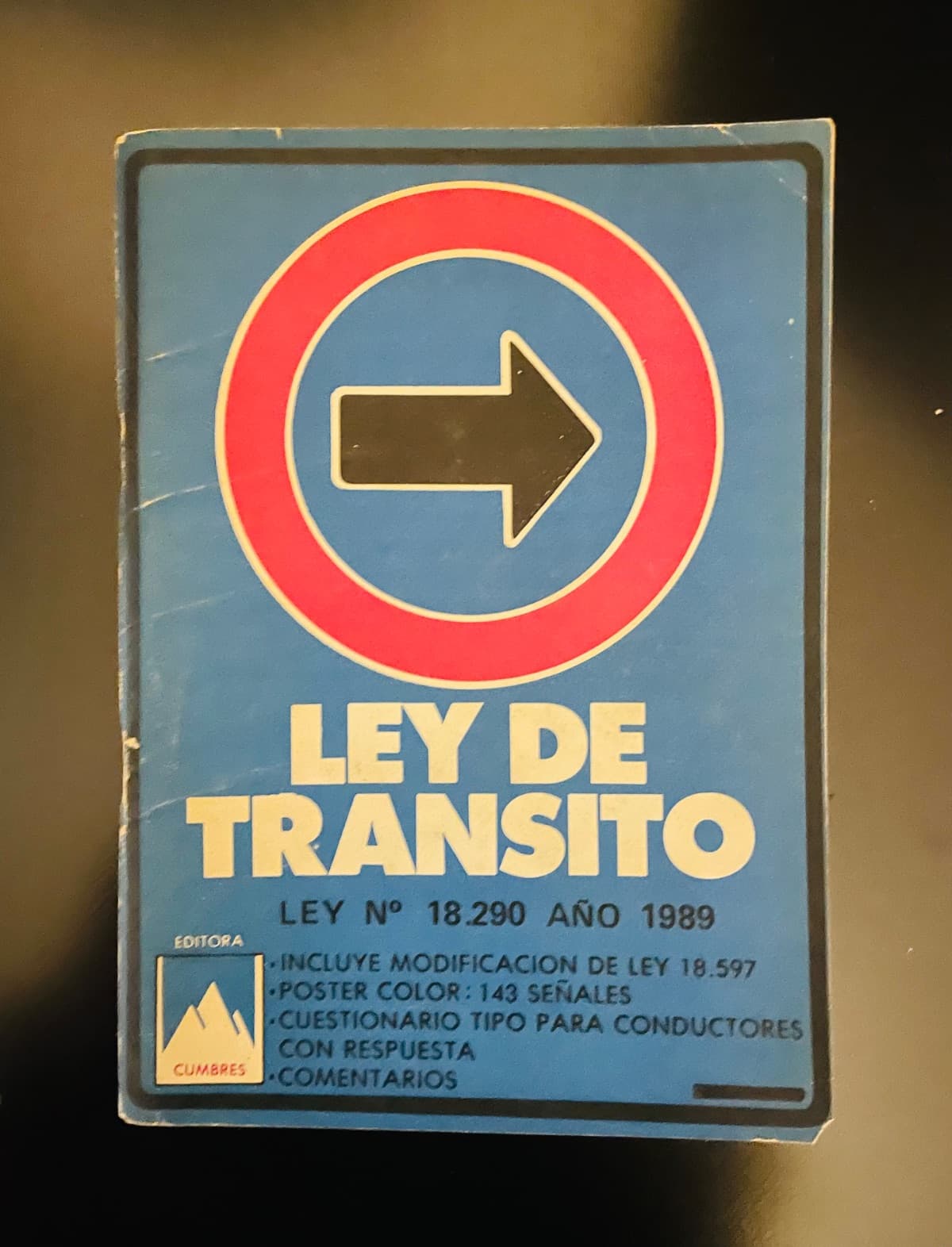 Ley de Tránsito - Ley N° 18.290 Año 1989