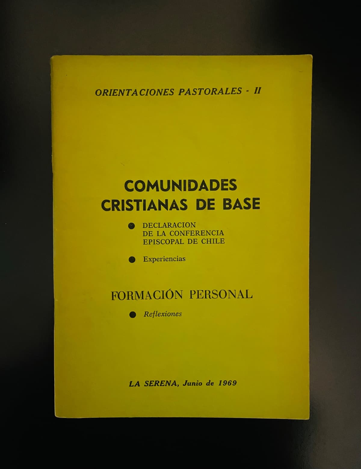 Comunidades Cristianas de Base / Formación Personal — Conferencia Episcopal de Chile, libro usado