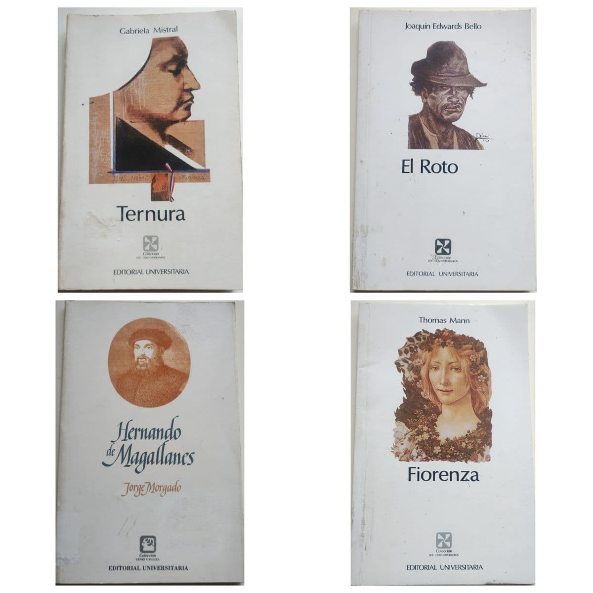Pack 4 libros universitaria Mistral, Edwards Bello otros — Mistral, Edwards Bello, Mann, Magallanes , libro usado (foto 1 de 2)