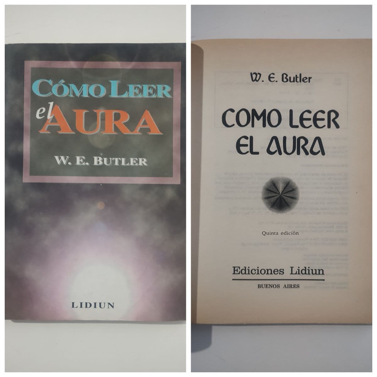 Cómo leer el Aura — W. E. Butler, libro usado