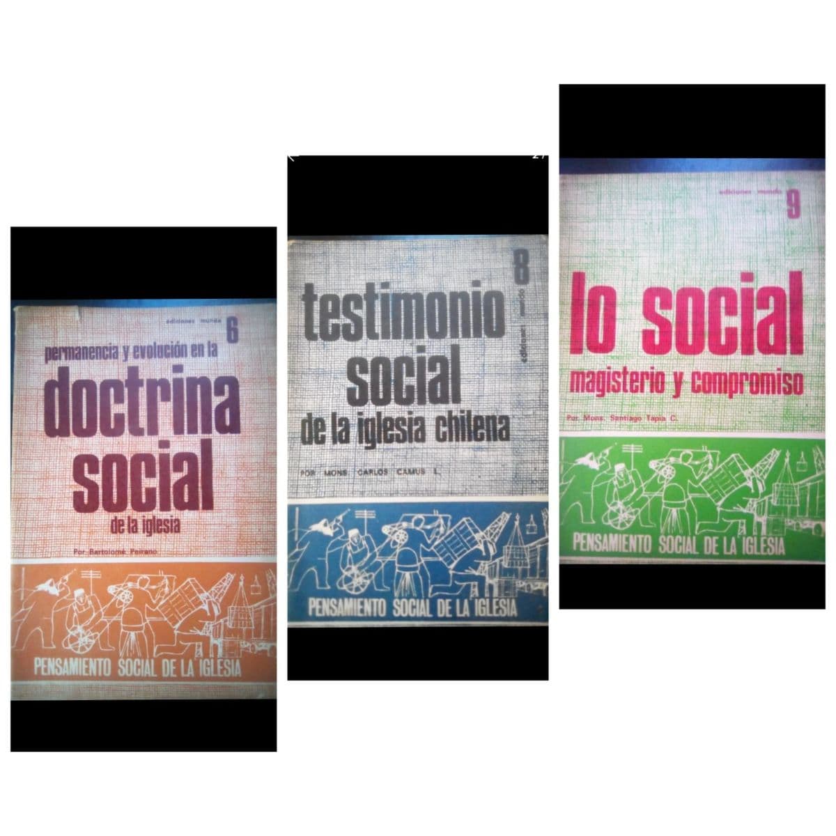 Pensamiento Social de la Iglesia, 3 Cuadernos — Bartolomé Peirano , libro usado