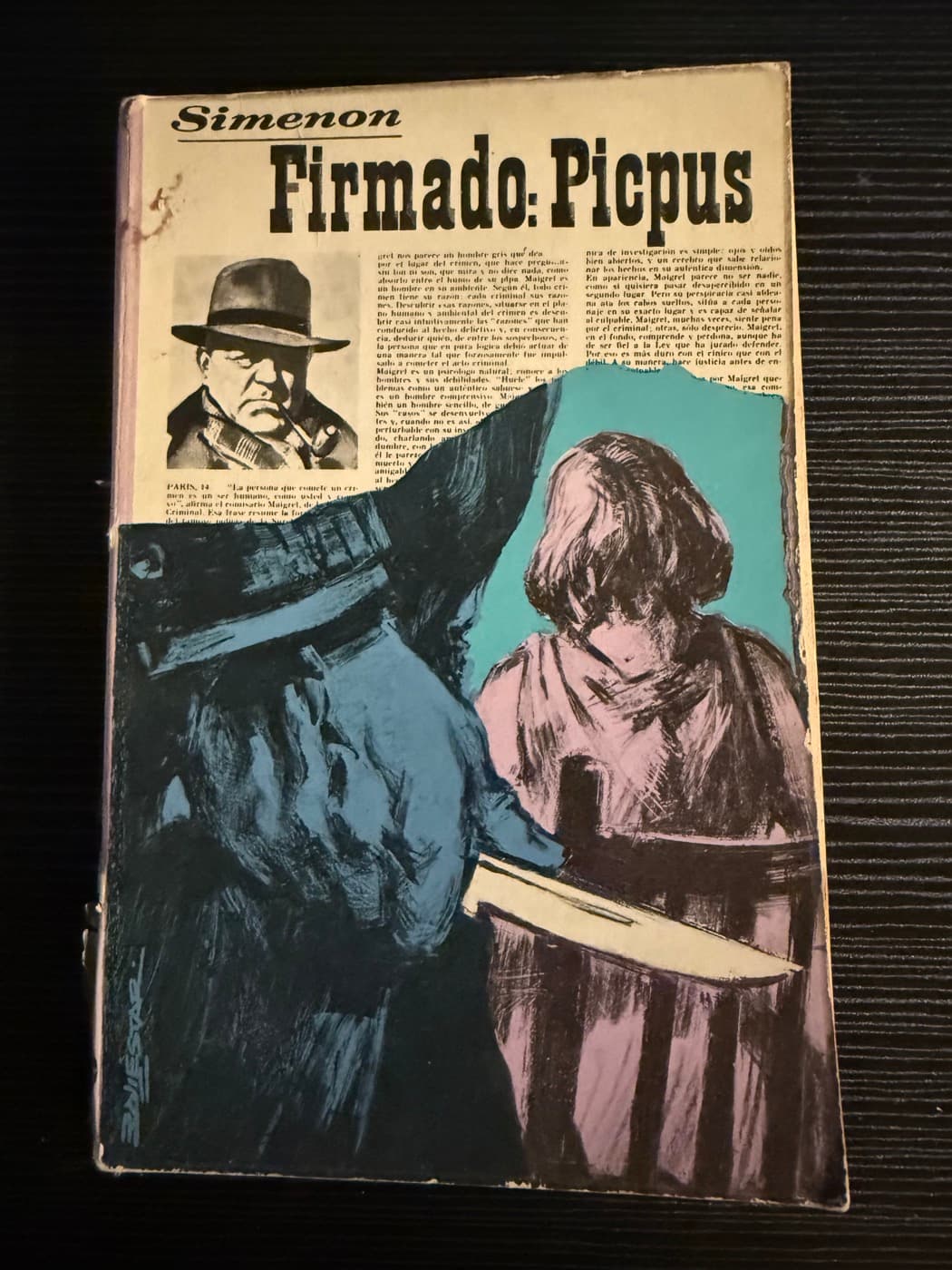 Firmado: Picpus — Georges Simenon, libro usado