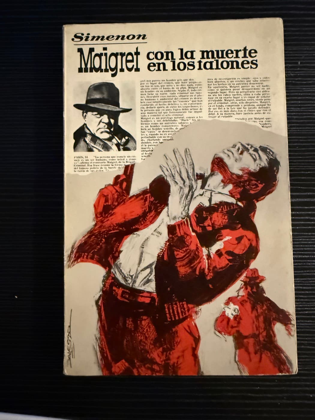 Maigret con la muerte en los talones — Georges Simenon, libro usado