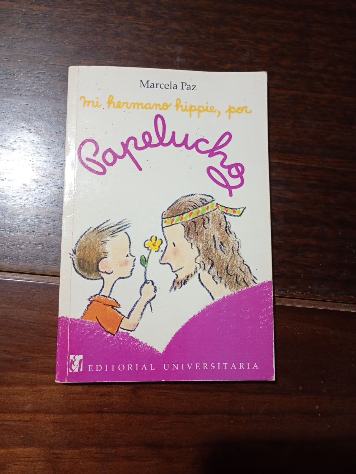 Mi hermano hippie, por Papelucho — Marcela Paz, libro usado