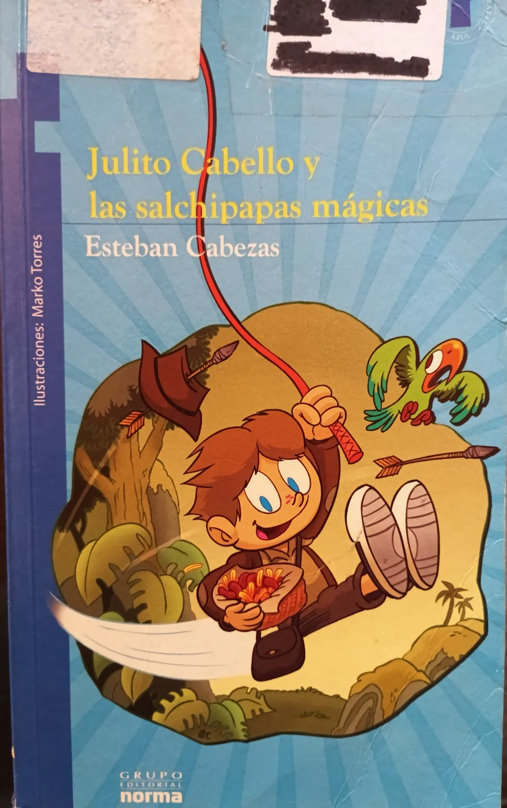 Julito Cabello y las salchipapas mágicas — Esteban Cabezas, libro usado