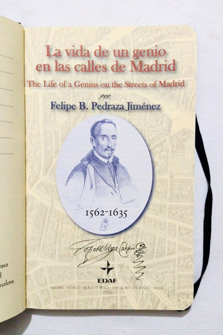 La vida de un genio en las calles de Madrid — Felipe B. Pedraza Jiménez, libro usado (foto 2 de 2)