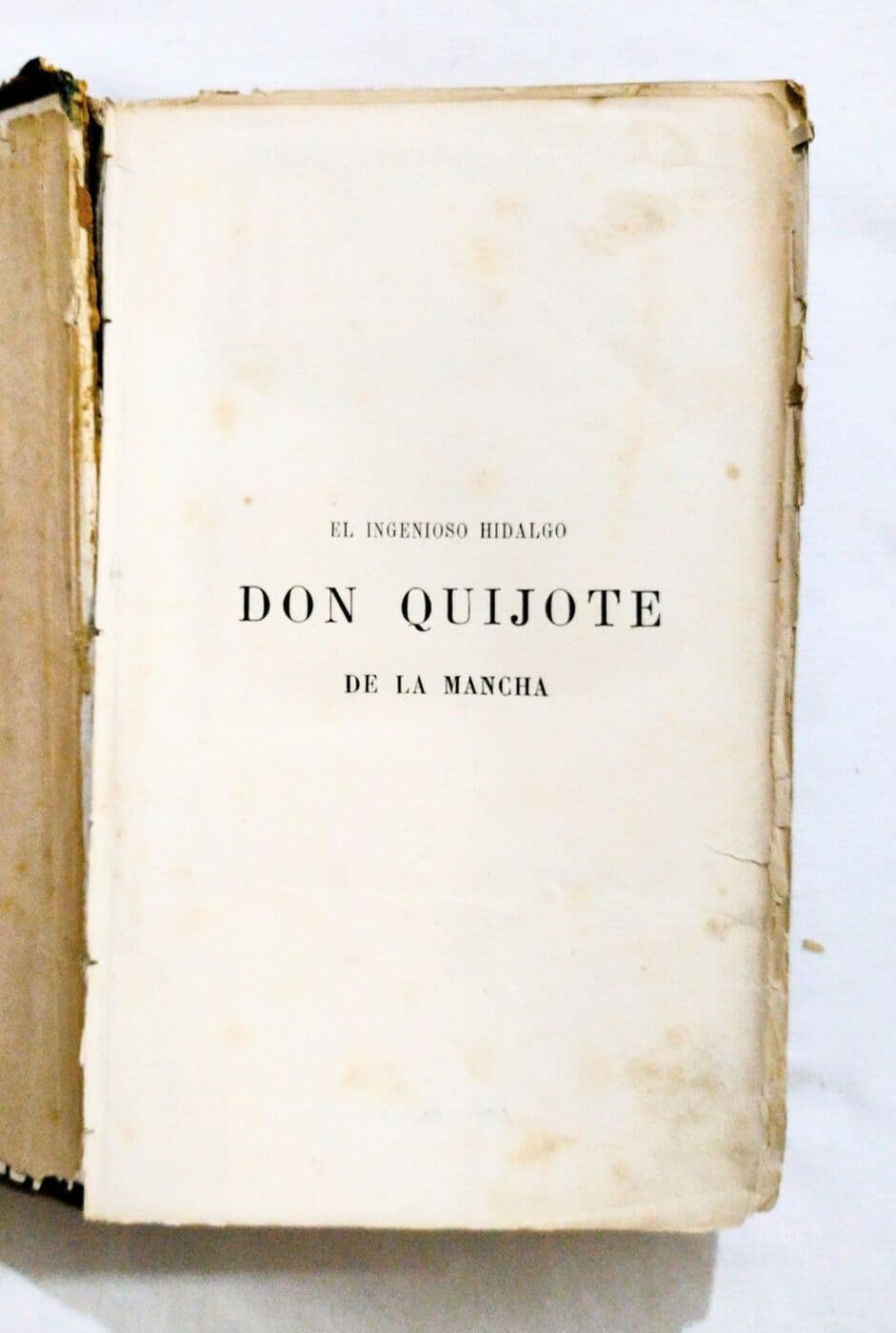 El ingenioso hidalgo Don Quijote de la Mancha — Miguel de Cervantes Saavedra, libro usado (foto 2 de 2)