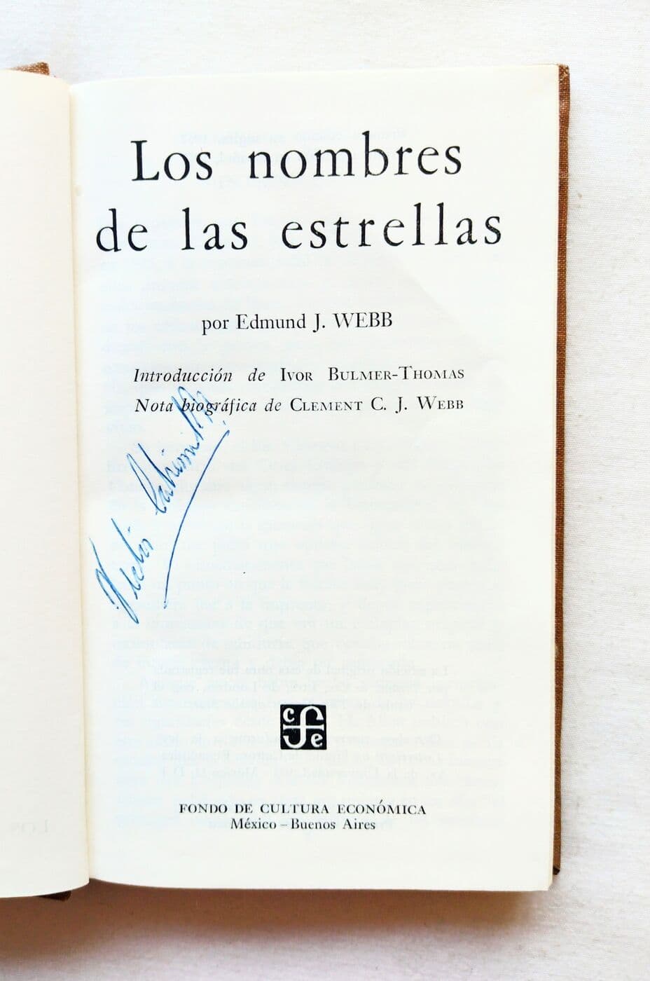 Los nombres de las estrellas — Edmund J. Webb, libro usado (foto 2 de 2)