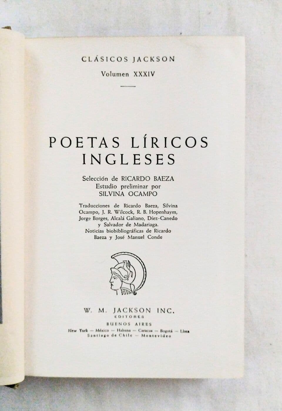 Poetas líricos ingleses — Ricardo Meza (ed.), libro usado (foto 2 de 2)