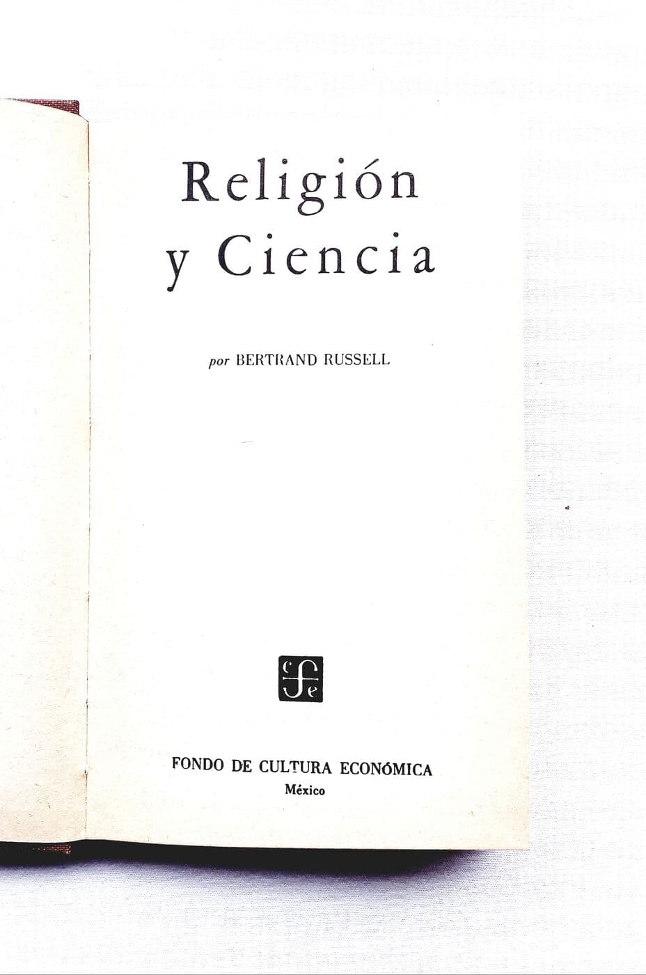 Religión y ciencia — Bertrand Russell, libro usado (foto 2 de 2)