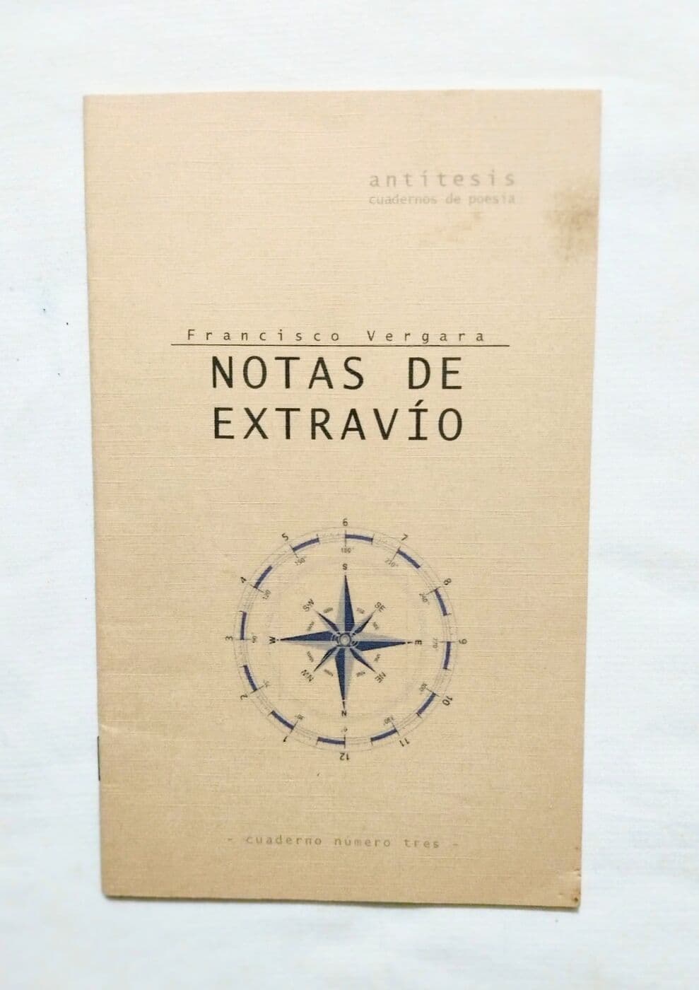 Notas de extravío — Francisco Vergara, libro usado