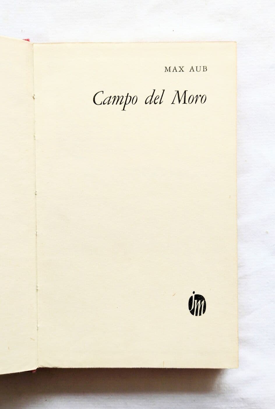 Campo del Moro — Max Aub, libro usado (foto 2 de 2)