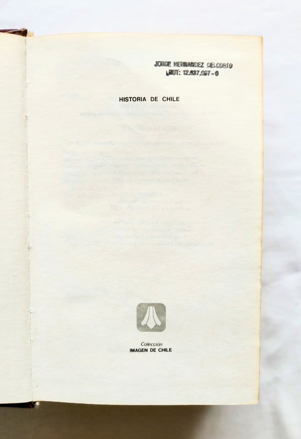 Historia de Chile — el rea, libro usado (foto 2 de 2)