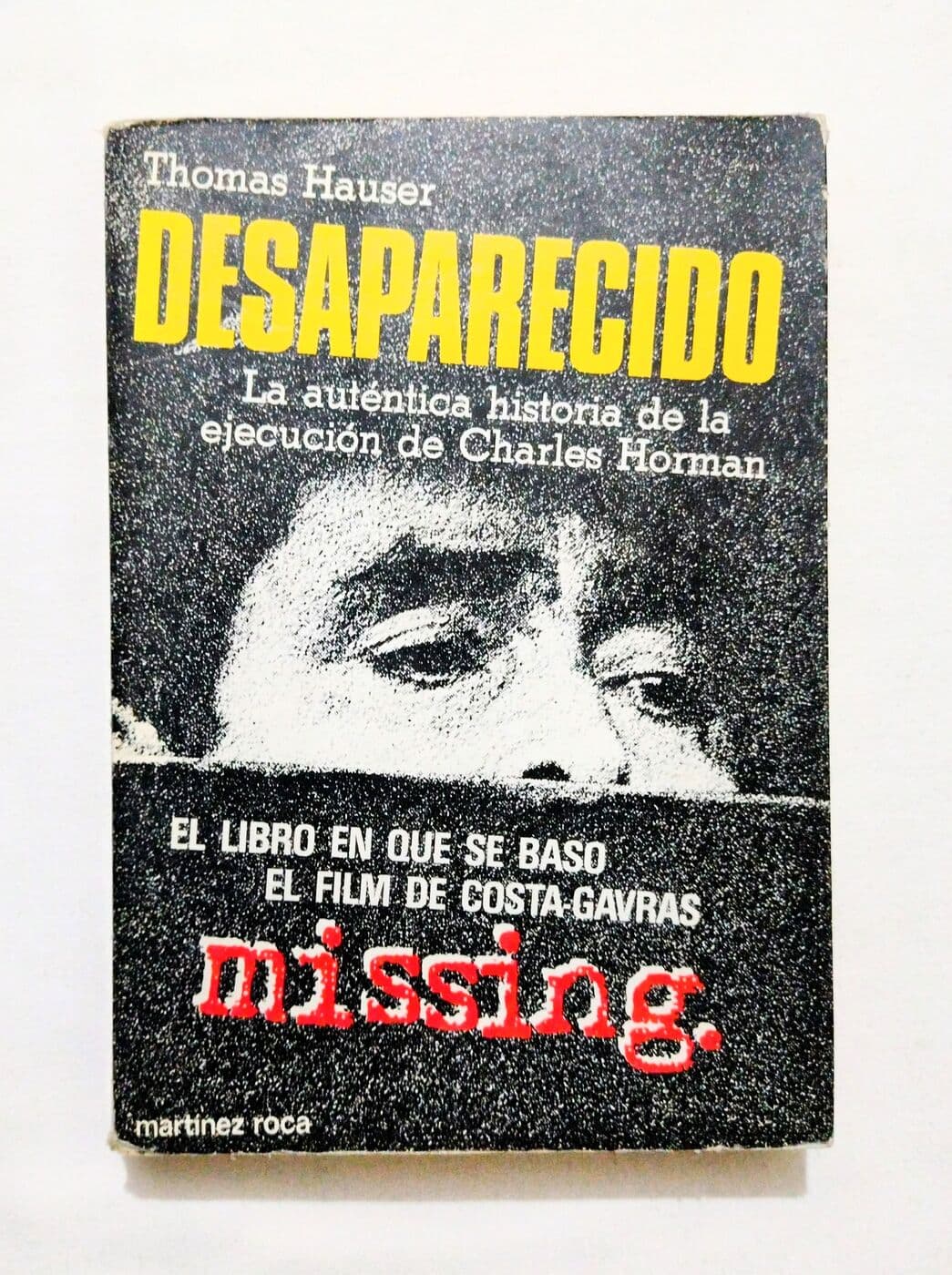 Desaparecido — Thomás Hauser, libro usado