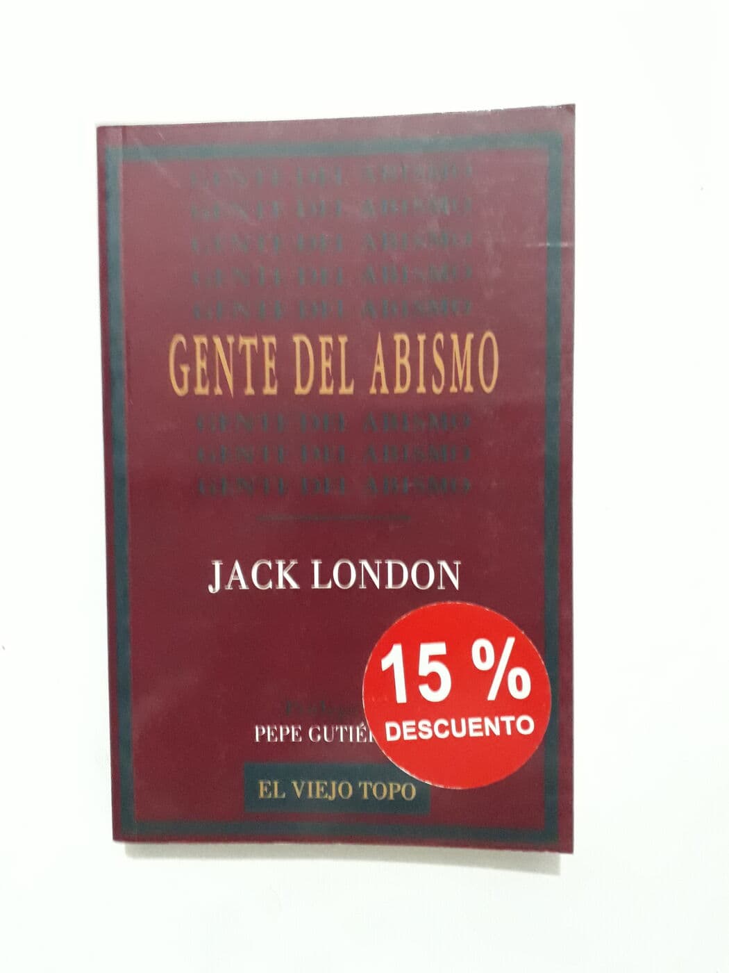 Gente del abismo — Jack London, libro usado