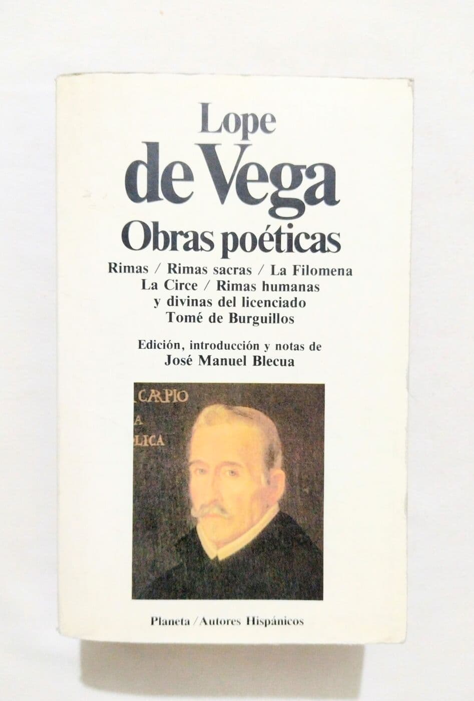 Obras poéticas — Lope de Vega, libro usado