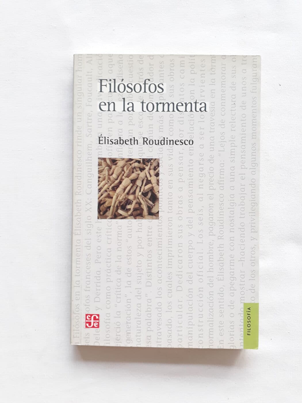 Filosofos en la tormenta — Elisabeth Roudinesco, libro usado