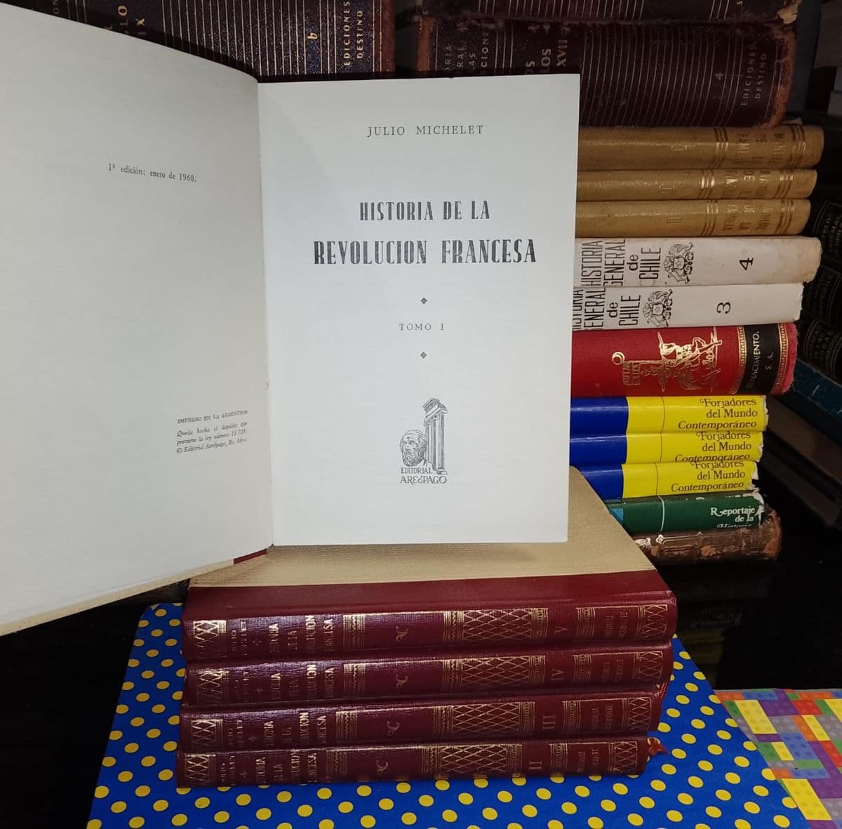 Historia De La Revolución Francesa - Tomos 1 al 5 — Julio Michelet, libro usado (foto 1 de 5)