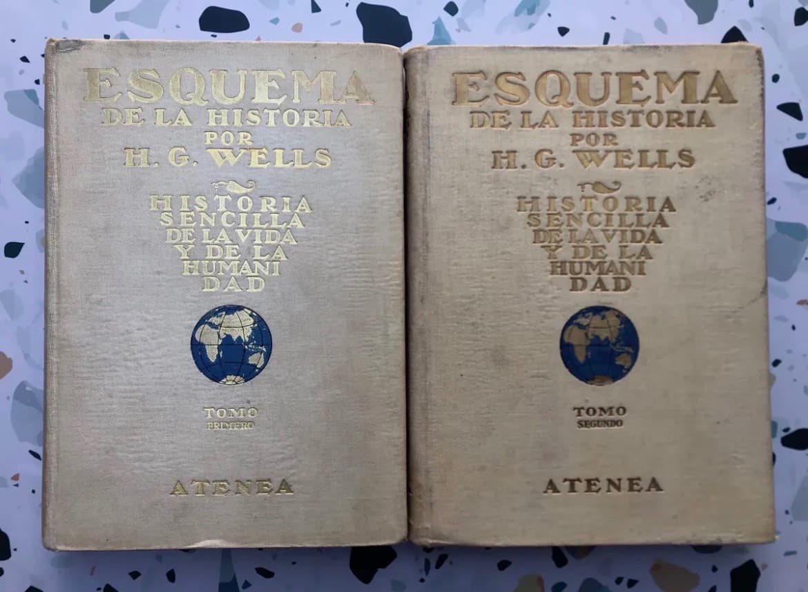 Esquema de la historia. Historia sencilla de la vida de la humanidad — H.G. Wells, libro usado