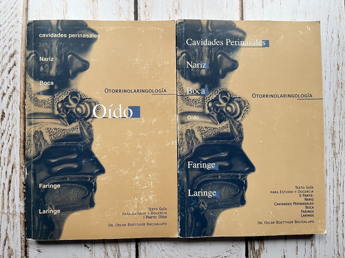 Otorrinolaringología — Dr. Oscar Boettiger Bacigalupo, libro usado