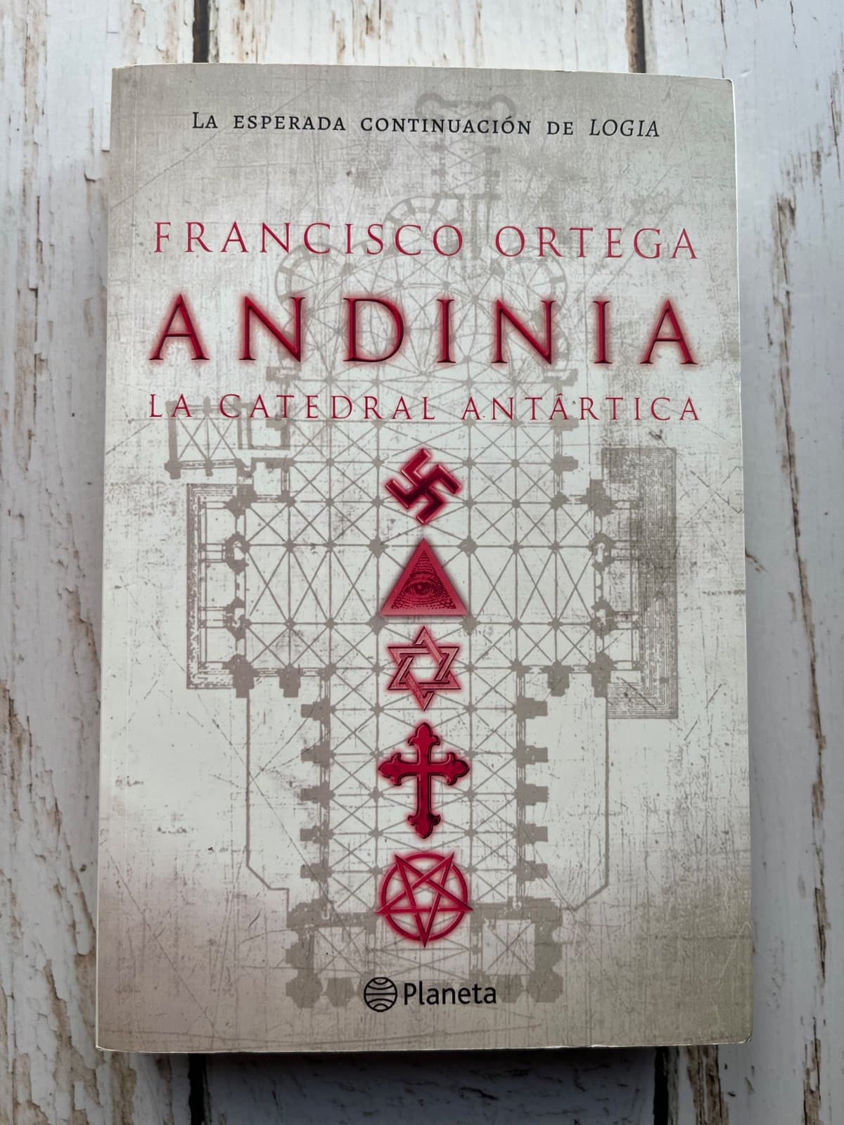 Andinos la Catedral Antártica — Francisco Ortega, libro usado